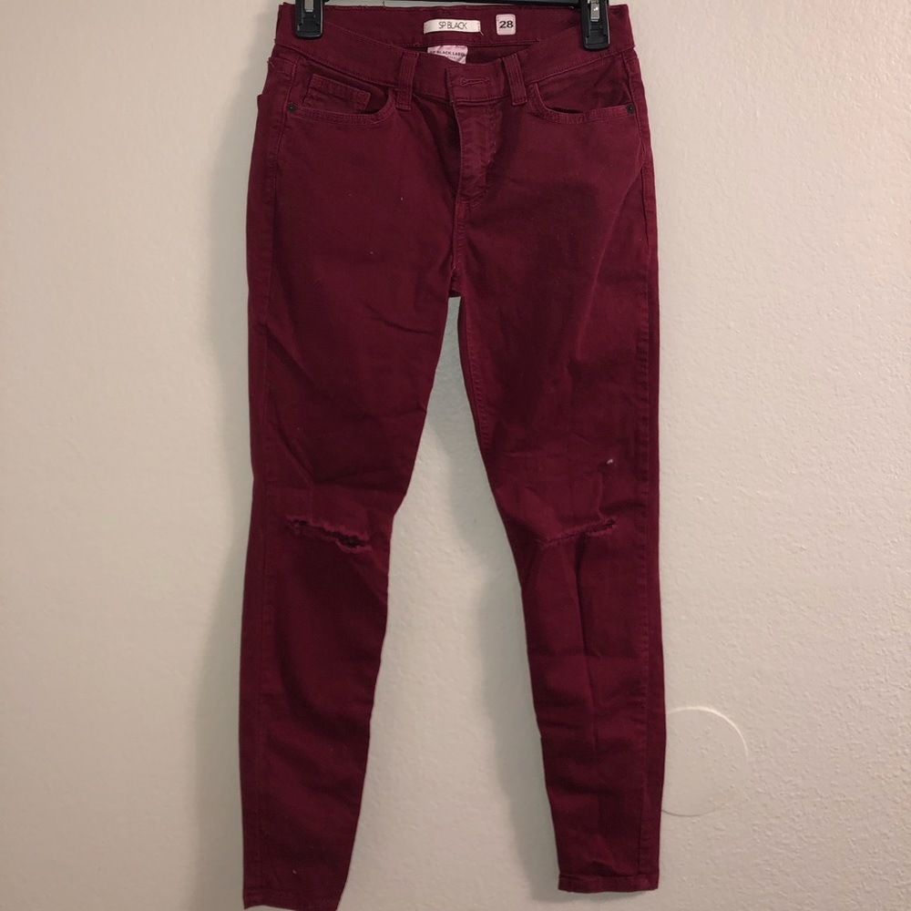 SP Black Label Burgundy Jeans